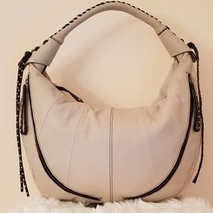 Oryany Jasmine Zip Hobo Leather Bag